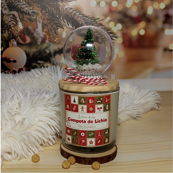Vela Globo de Neve Compota de Lichia 195g