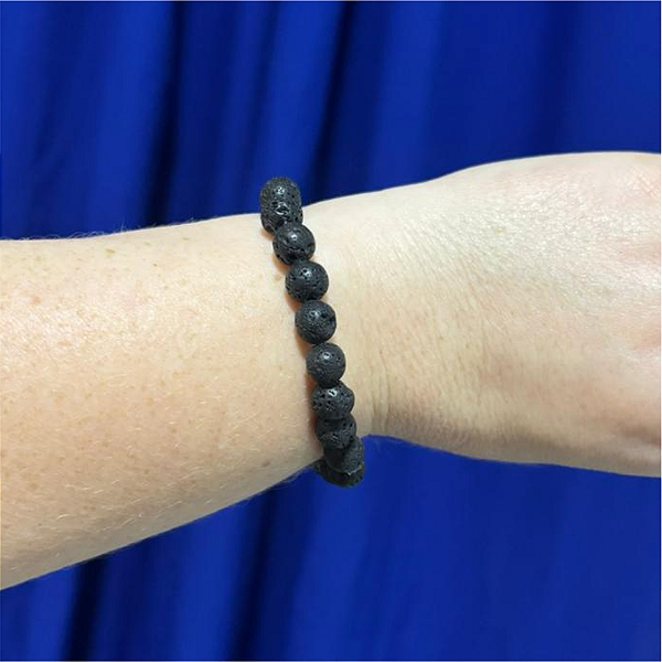 Pulseira Esfera Pedra Vulcânica