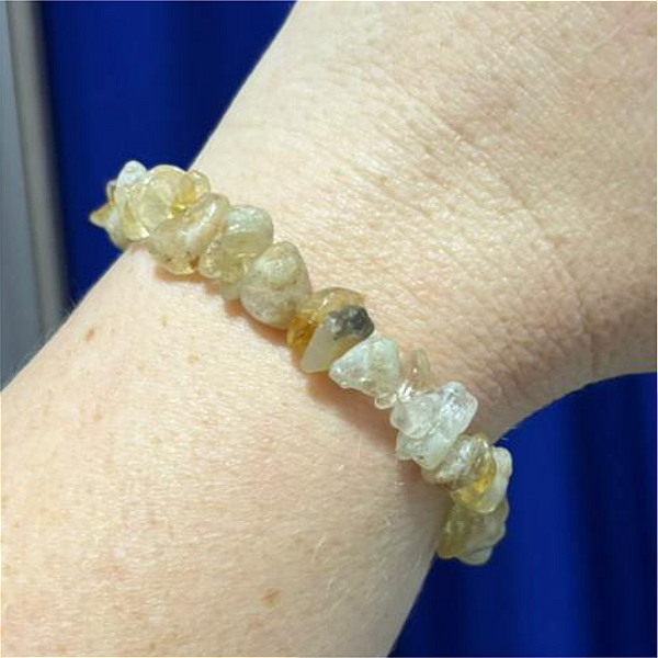 Pulseira Cascalho Citrino