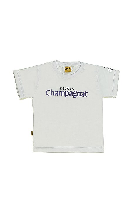 Camiseta Manga Curta Unissex Branca - Escola Champagnat