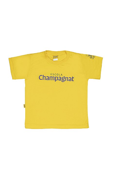 Camiseta Unissex Manga Curta Amarelo - Escola Champagnat