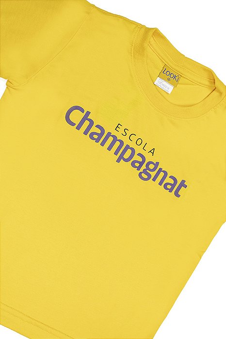 Camiseta Unissex Manga Curta Amarelo - Escola Champagnat