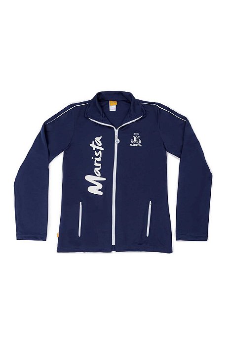 F22 Jaqueta Feminina Fundamental e Médio e, malha Colegial