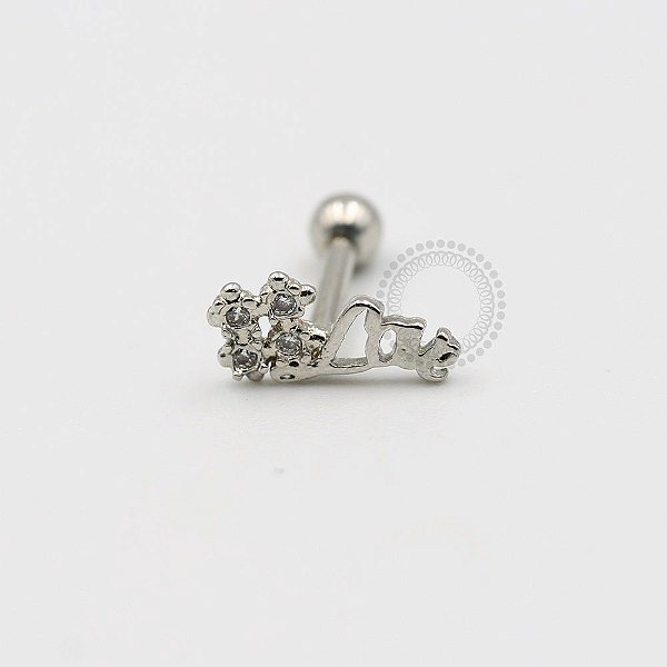 MBA02 Microbell Reto Love Banho Ródio