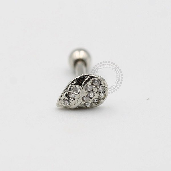 MBA10 Microbell Gota Cravejada  Banho Ródio