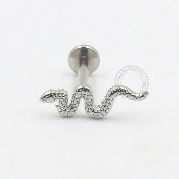 PB78 Labret Cobra Aço 316L
