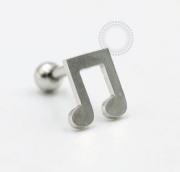PB95 Microbell Nota Musical Chapa Aço 316L