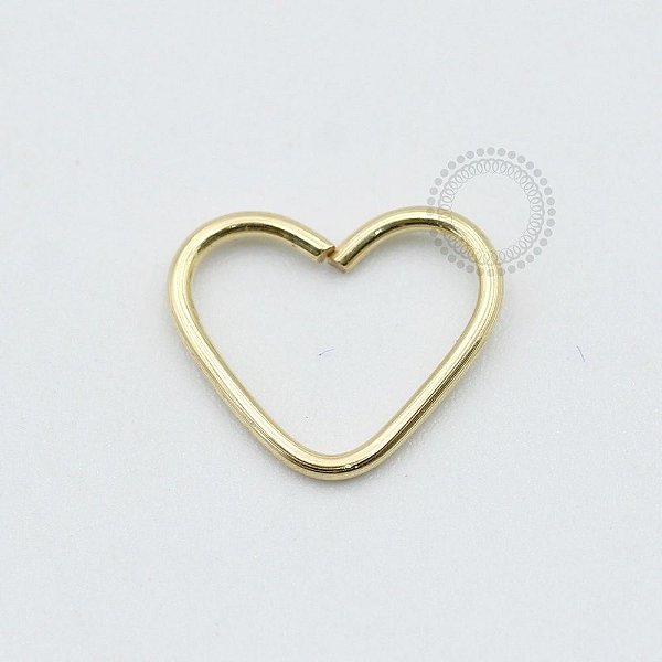 OR20 Coração Daith Liso Ouro 18k
