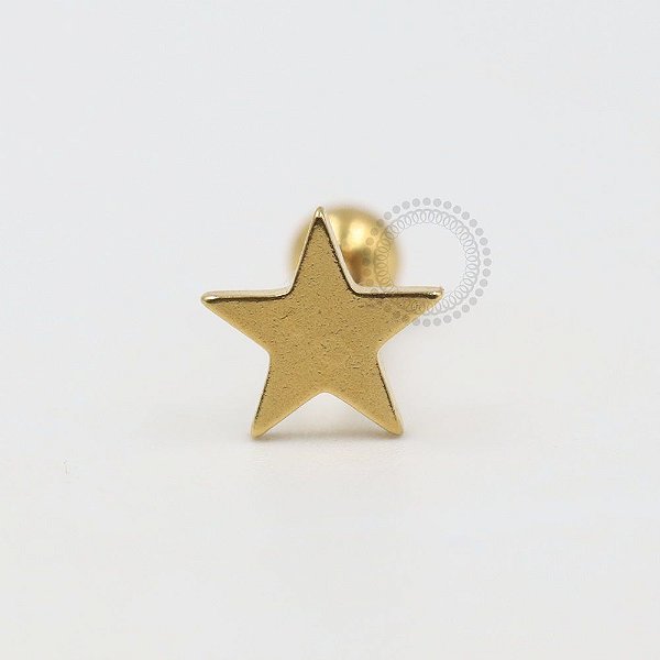 PVD33 Microbell Estrela aço PVD Gold
