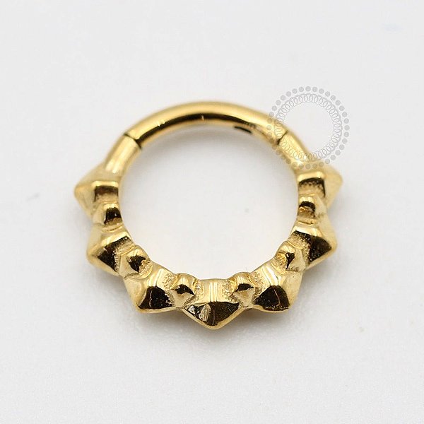 PVD45 Segmento indiano (modelo 4) aço PVD gold