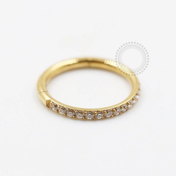 PVD90 Segmento 1.0 Aba Nasal Delicada Zircônia Aço PVD Gold