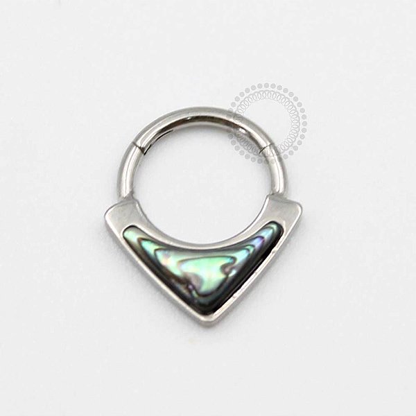 TN134 Segmento Frontal Synthetic Abalone Titânio (OUTLET)