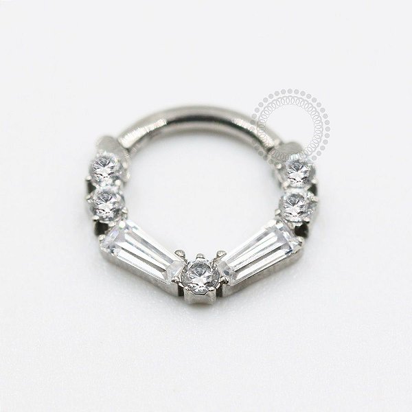 TN697 Segmento Frontal Zirconias Baguette  Titânio ASTM F136