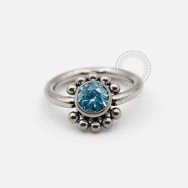 TN73 Captive Sol Zirconia Azul  Titânio ASTM F136