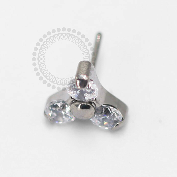 TN330 Topo Trinity Push Pin Titânio ASTM F-136