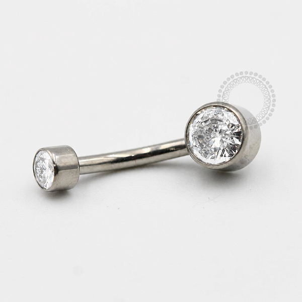 TN92 Navel Flat Zirconia Titânio ASTM F136