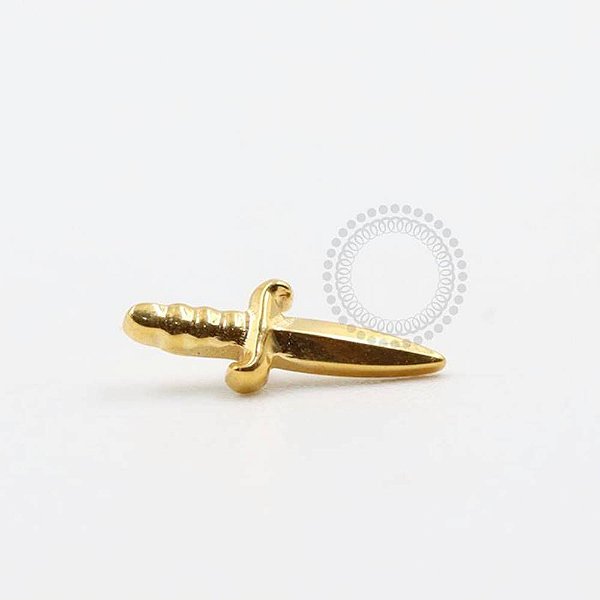 TN1024 Topo Adaga Modelo 2 Titânio PVD Gold