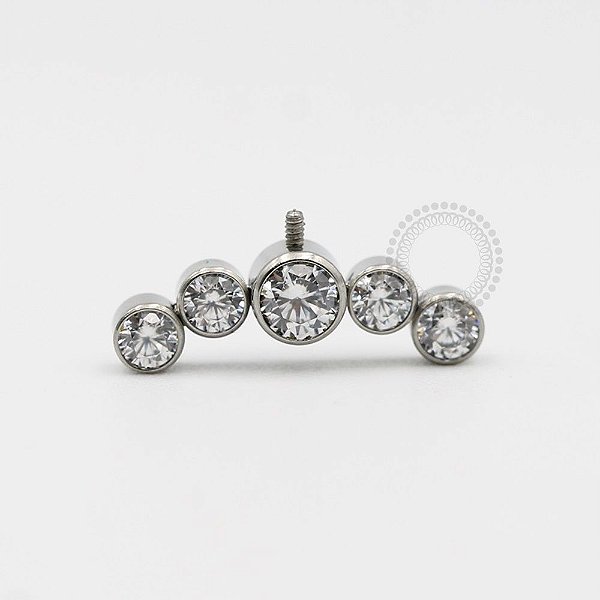 TN169 Topo Cluster Vertical Helix Titânio ASTM F-136