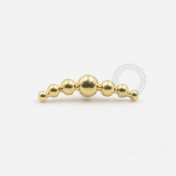 TN353 Topo Cluster 7 Esferas Titânio PVD Gold