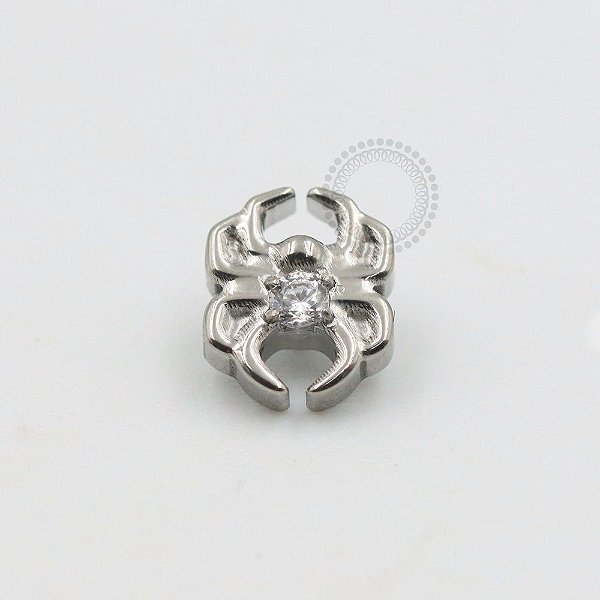 TN404 Topo Aranha Com Ponto De Luz Titânio ASTM F-136
