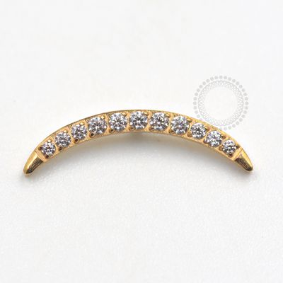 TN669 Topo Cluster Fino Zirconia Titanio PVD Gold