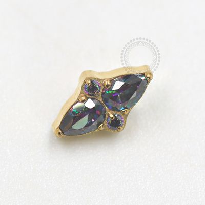 TN680 Topo Vitrail Medium Titanio PVD Gold