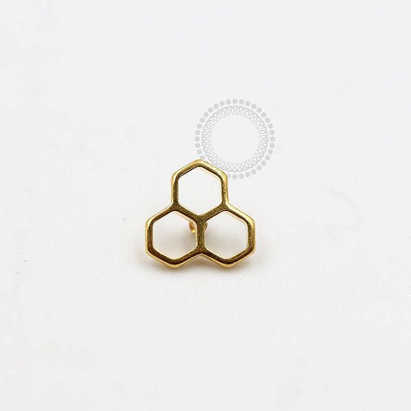 TN950 Topo Favo de Mel Titânio PVD Gold