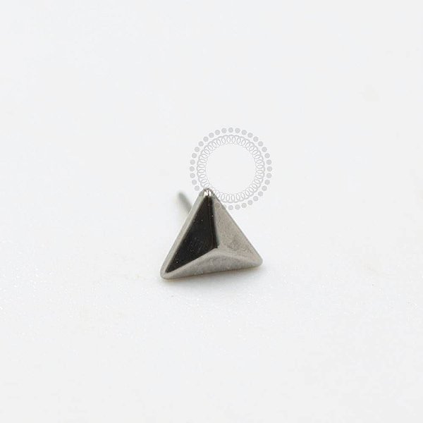 TN993 Topo Triângulo Liso Push Pin Titânio