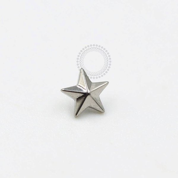 TN997 Topo Estrela Lisa Titânio