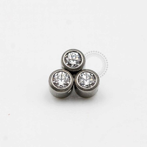 TN174 Topo Trinity Circular Zirconias Titânio ASTM F-136