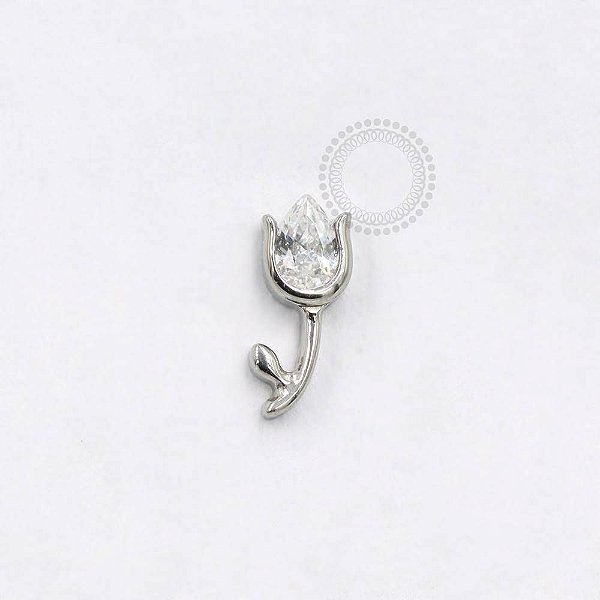 TN896 Topo Tulipa Cristal Titânio