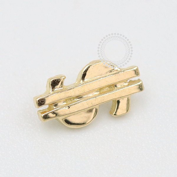 OR70 Topo Cifrão Ouro 18K (0,18g)