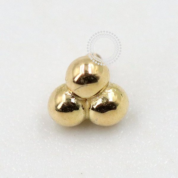 OR78 Topo Micro Trinity Esferas Ouro 18K (0,14g)
