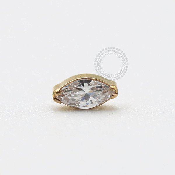 TN883 Topo Cristal Titânio PVD Gold