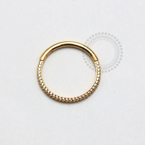 TN1184 Segmento  Cravejado Inca Titânio PVD Gold (OUTLET)