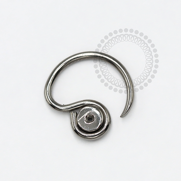NB1209 Daith Circular com Rosca para Topo Nióbio
