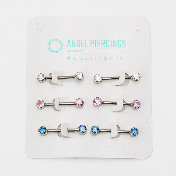 KOR01 Kit Nipple Flat Titânio ASTM F-136