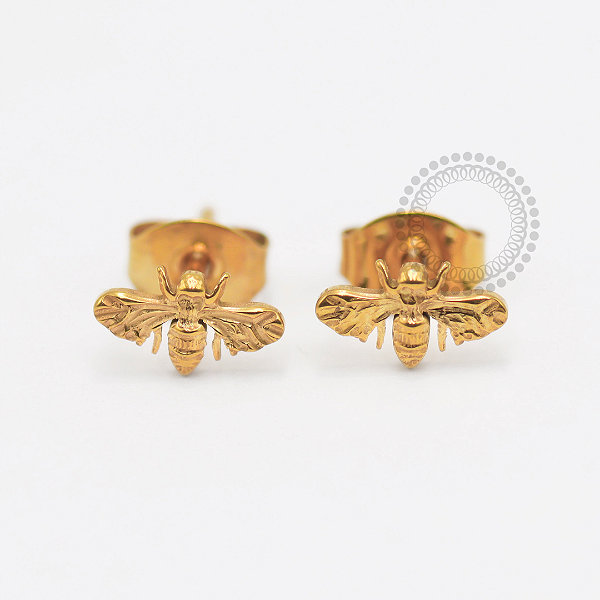 TN1817 Brinco Abelha Titânio PVD Gold