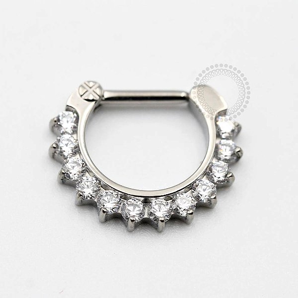 TN128 Segmento Clicker Septo CZ Titânio ASTM F136 (OUTLET)