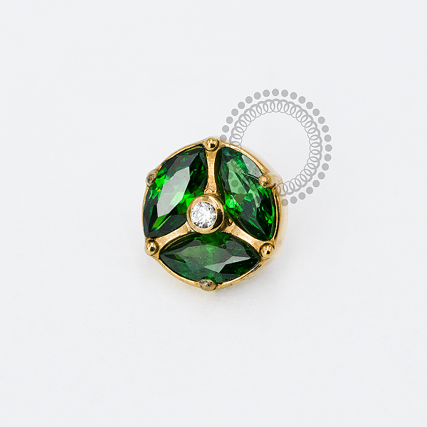 TN1918 Topo Verde Imperial Titânio PVD Gold