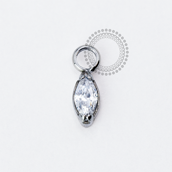 TN1926 Pingente Mini Navete Titânio ASTM F-136