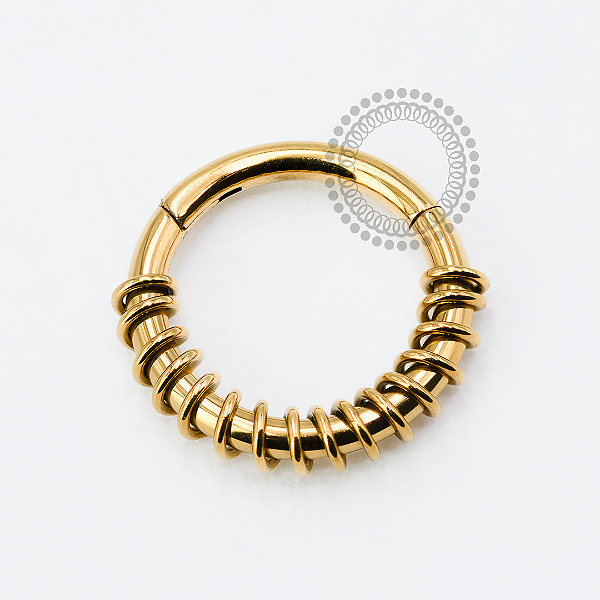 TN1930 Segmento Com Mola Titânio PVD Gold