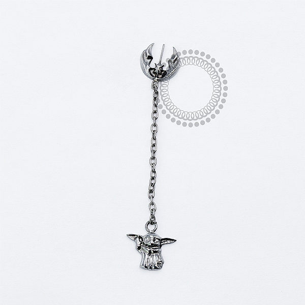 TN1943  Topo Ordem Jení Pingente Baby Yoda Titanio ASTM F-136