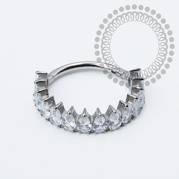 TN1965 Segmento Coroa CZ Titânio ASTM F-136