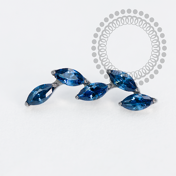 TN1978 Topo Cluster 5 Navetes Azul Titânio ASTM F-136