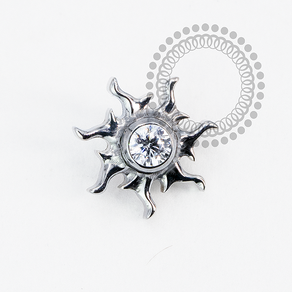 TN2016  Topo Sol Mistico CZ Titânio ASTM F136