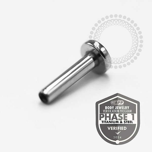 TT29 Haste Labret Push Pin Disco 4.0mm Titânio Mill®
