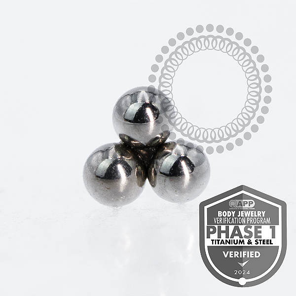 TT14 Topo Trinity Ball Push Pin Titânio Mill®