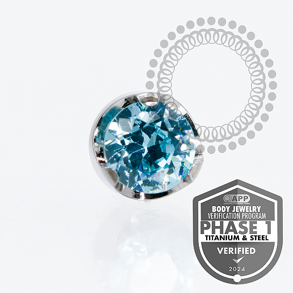 TT18 Topo Zirconia Aqua Disco  Push Pin Titânio Mill ®