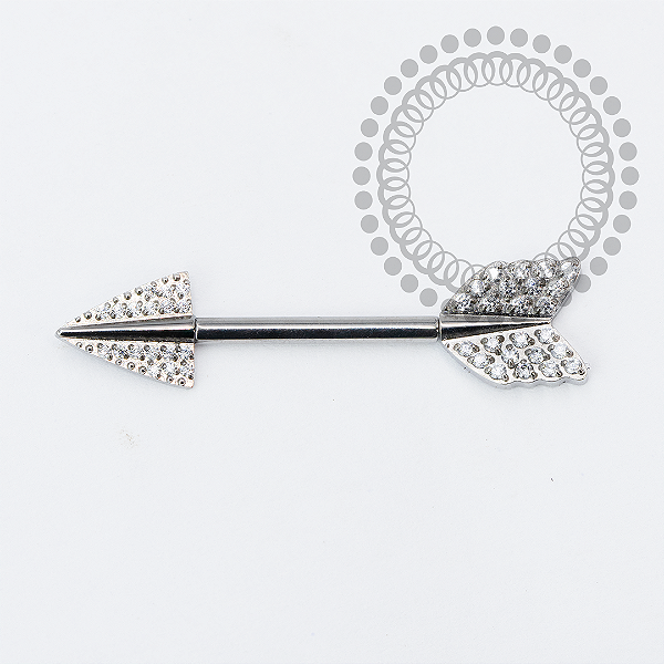 TN2150 Nipple Flecha CZ  Push Pin  Titânio ASTM F136